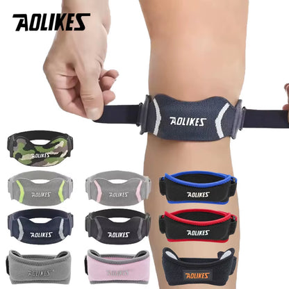 1PCS Knee Braces for Knee Pain,Patella Knee Support Strap,Adjustable Patellar Tendon Stabilizer Band for Basketball