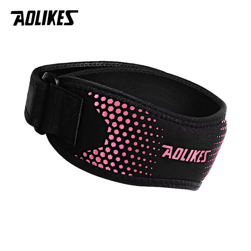 1PCS Knee Braces for Knee Pain,Patella Knee Support Strap,Adjustable Patellar Tendon Stabilizer Band for Basketball